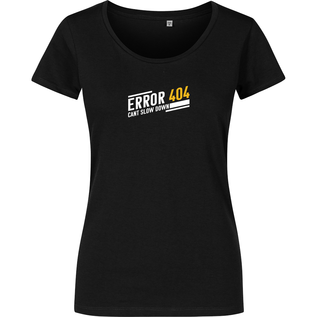 KawaQue KawaQue - Error 404 T-Shirt Girlshirt schwarz