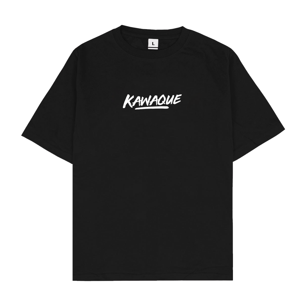 KawaQue KawaQue - Logo T-Shirt Oversize T-Shirt - Black
