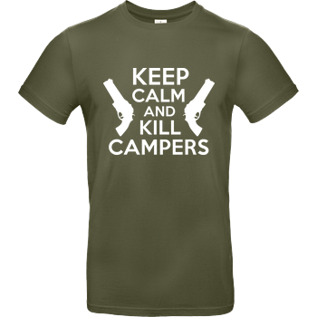 Keep Calm and Kill Campers B&C EXACT 190 - Khaki