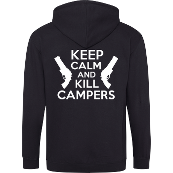 Keep Calm and Kill Campers Hoodiejacke schwarz