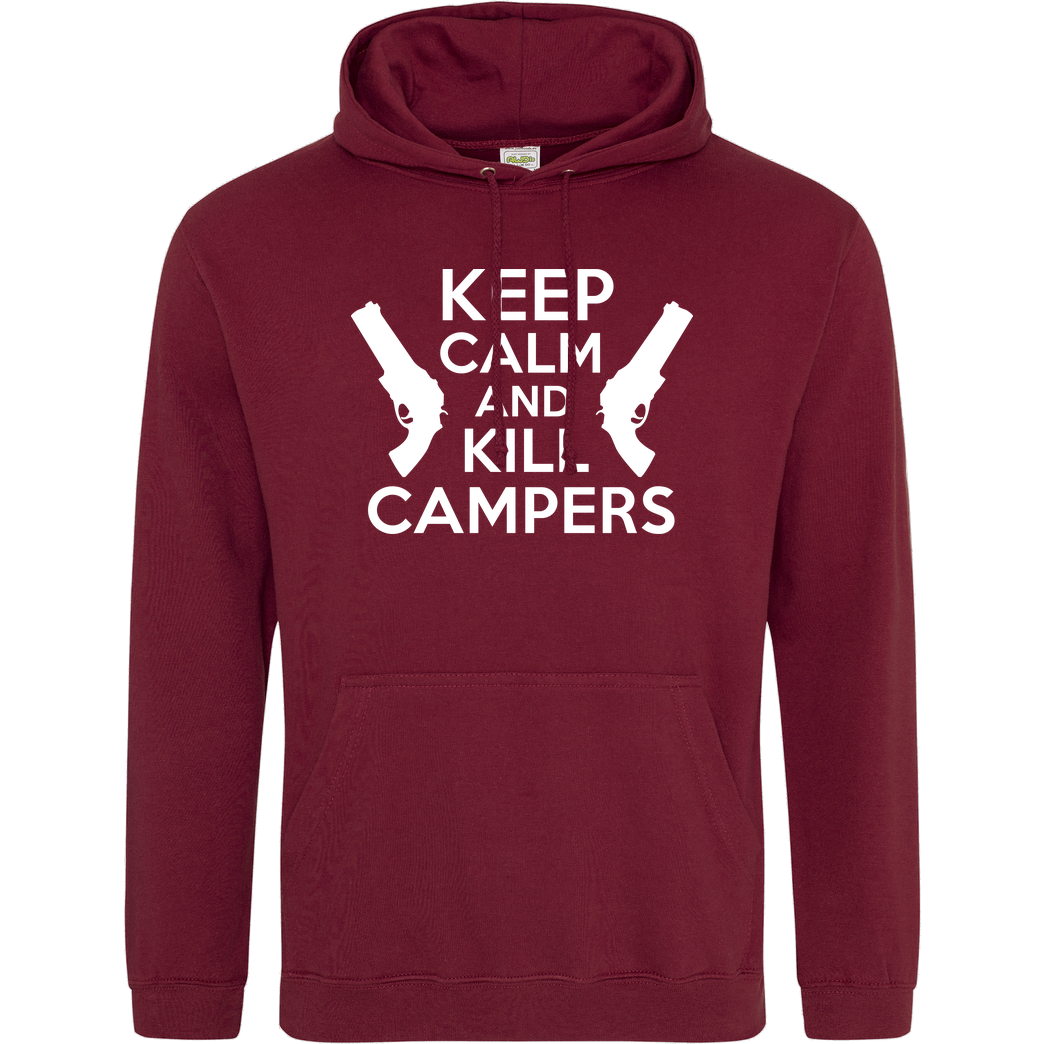 bjin94 Keep Calm and Kill Campers Sweatshirt JH Hoodie - Bordeaux