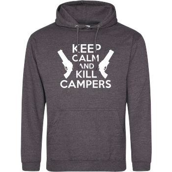 Keep Calm and Kill Campers JH Hoodie - Dark heather grey
