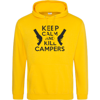 Keep Calm and Kill Campers JH Hoodie - Gelb