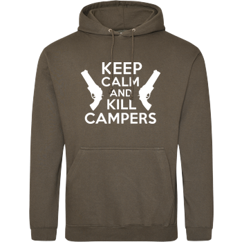 Keep Calm and Kill Campers JH Hoodie - Khaki