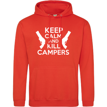 Keep Calm and Kill Campers JH Hoodie - Orange