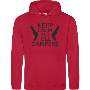 Keep Calm and Kill Campers JH Hoodie - red