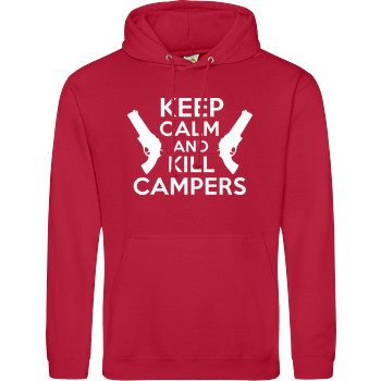 Keep Calm and Kill Campers JH Hoodie - red