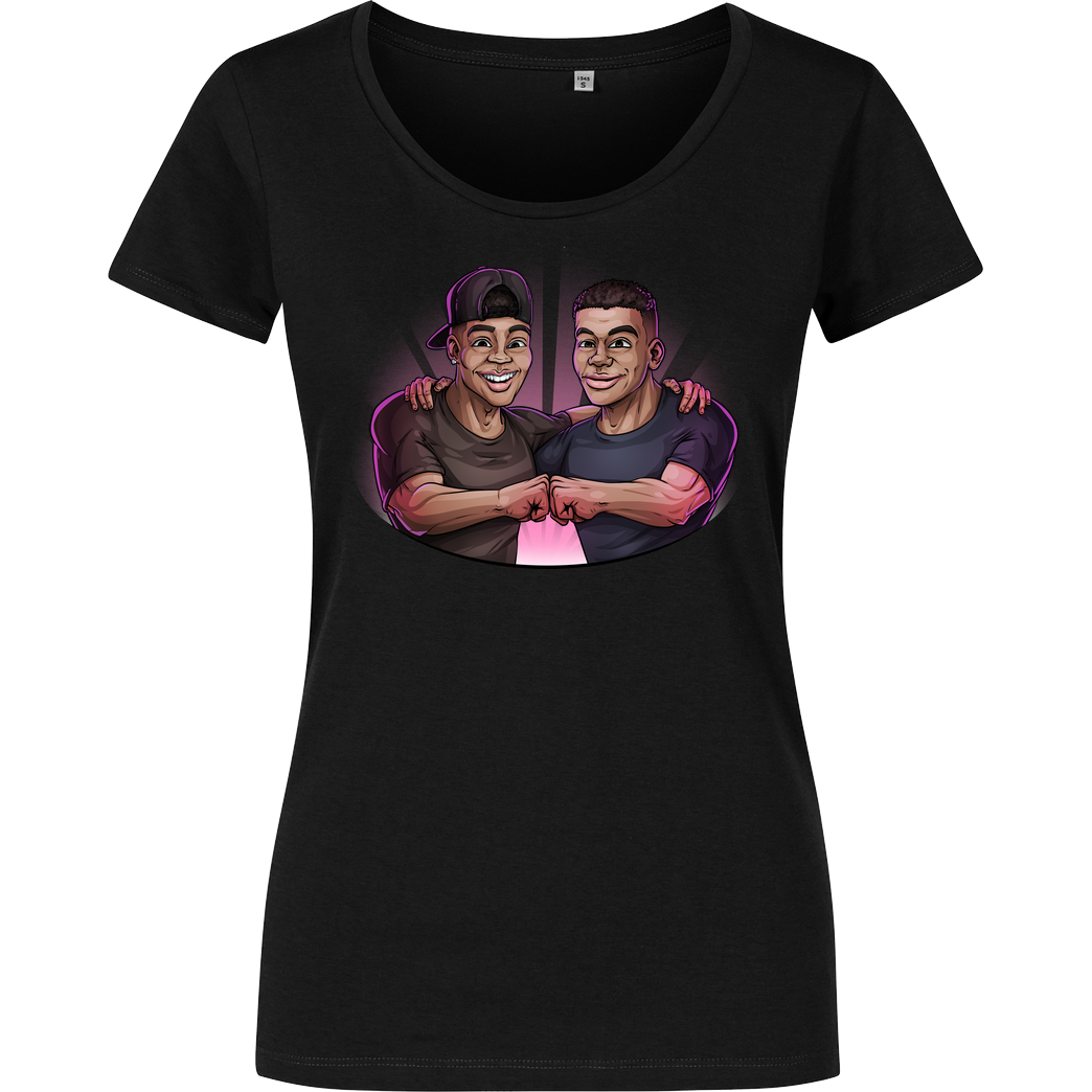 Kelvin und Marvin Kelvin und Marvin - Characters 2.0 T-Shirt Girlshirt schwarz