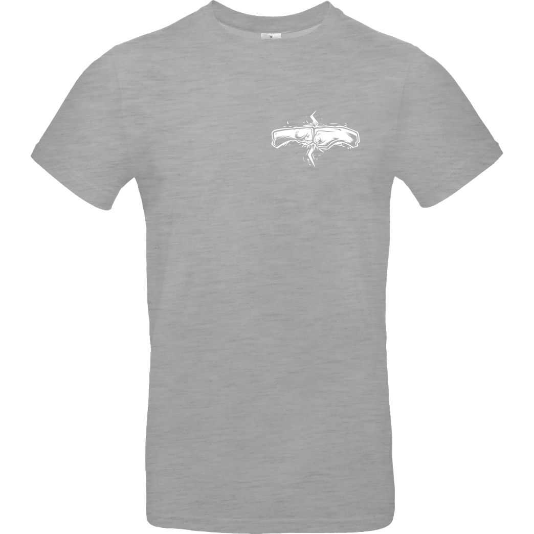 Kelvin und Marvin Kelvin und Marvin - Fäuste T-Shirt B&C EXACT 190 - heather grey