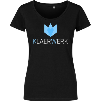Klaerwerk Community - Logo Girlshirt schwarz