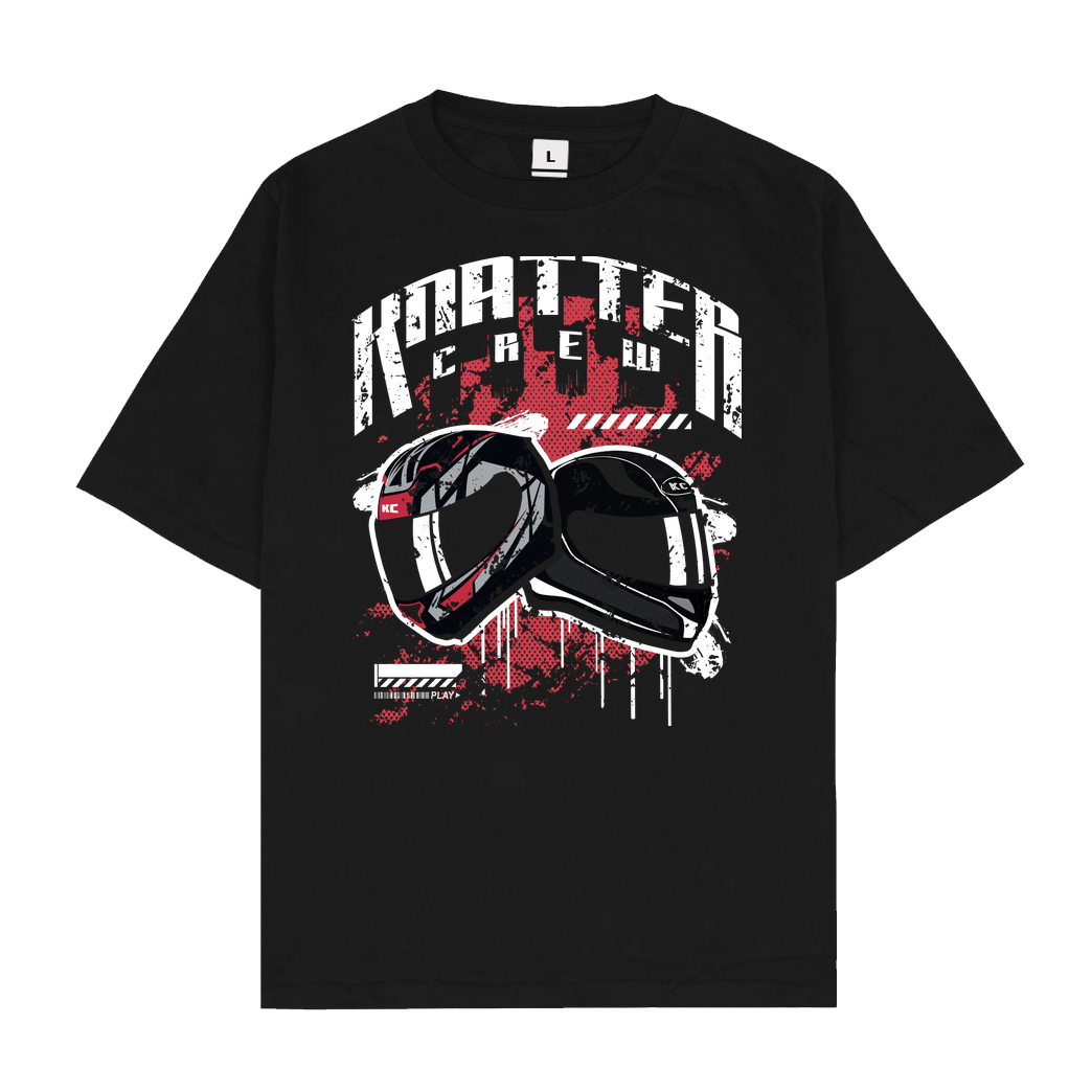 Knattercrew Knattercrew - Streetwear Edition T-Shirt Oversize T-Shirt - Black