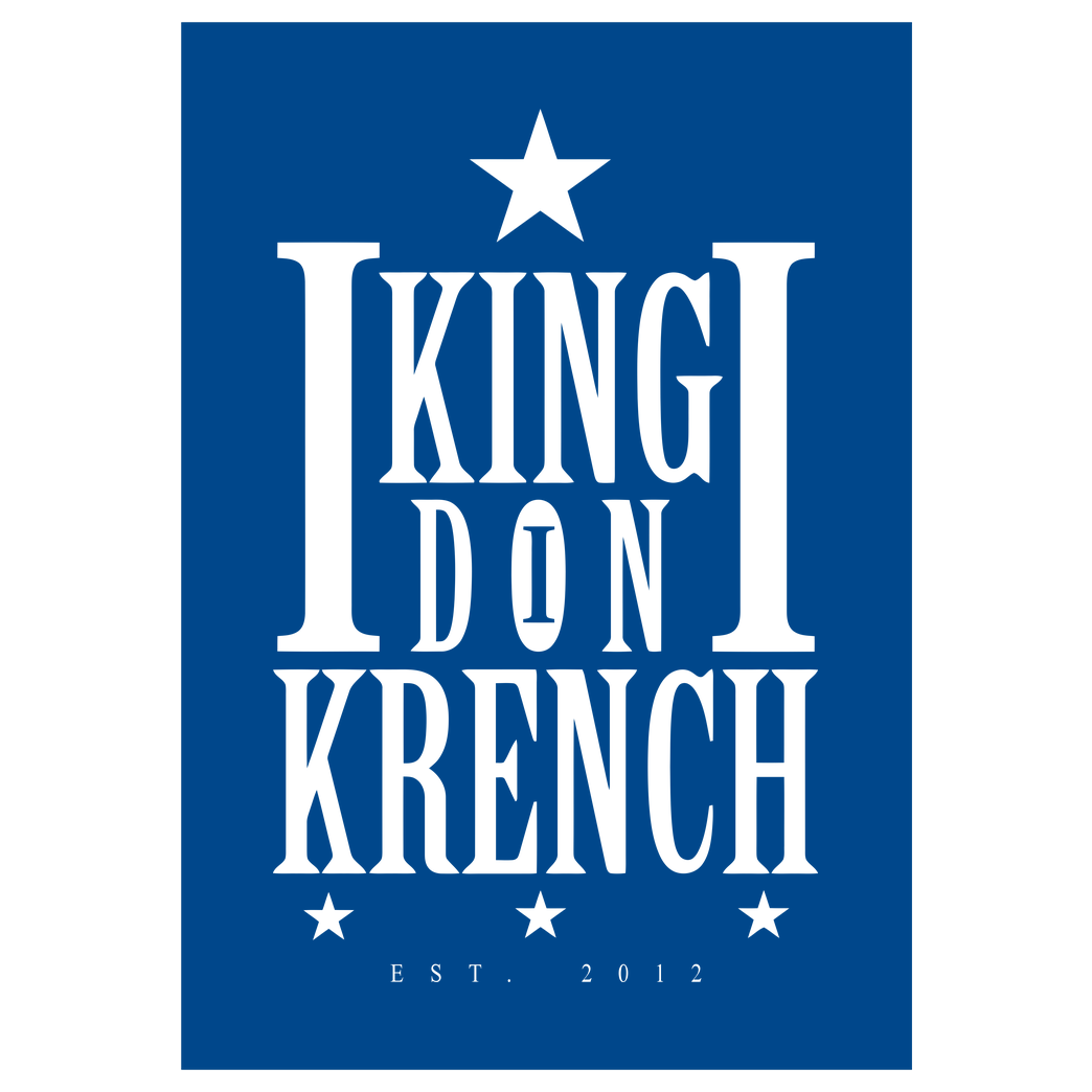 Krench Royale Krencho - Don Krench Druck Art Print blue