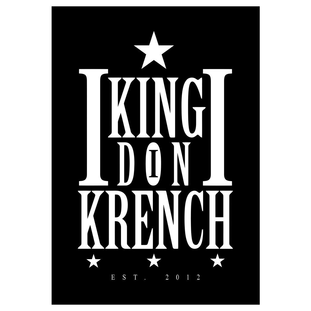 Krench Royale Krencho - Don Krench Druck Art Print black