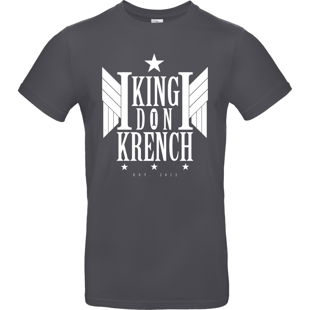 Krench Royale Krencho - Don Krench Wings T-Shirt B&C EXACT 190 - Dark Grey