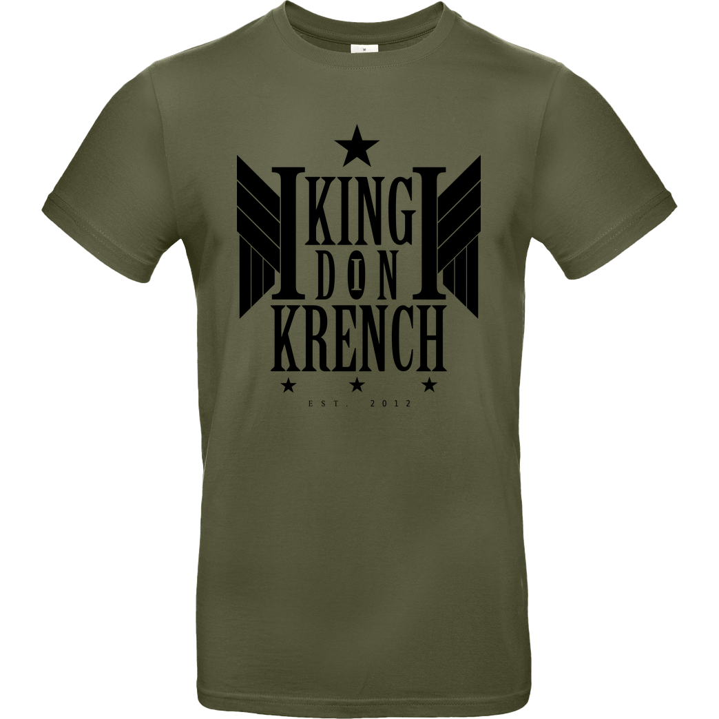 Krench Royale Krencho - Don Krench Wings T-Shirt B&C EXACT 190 - Khaki