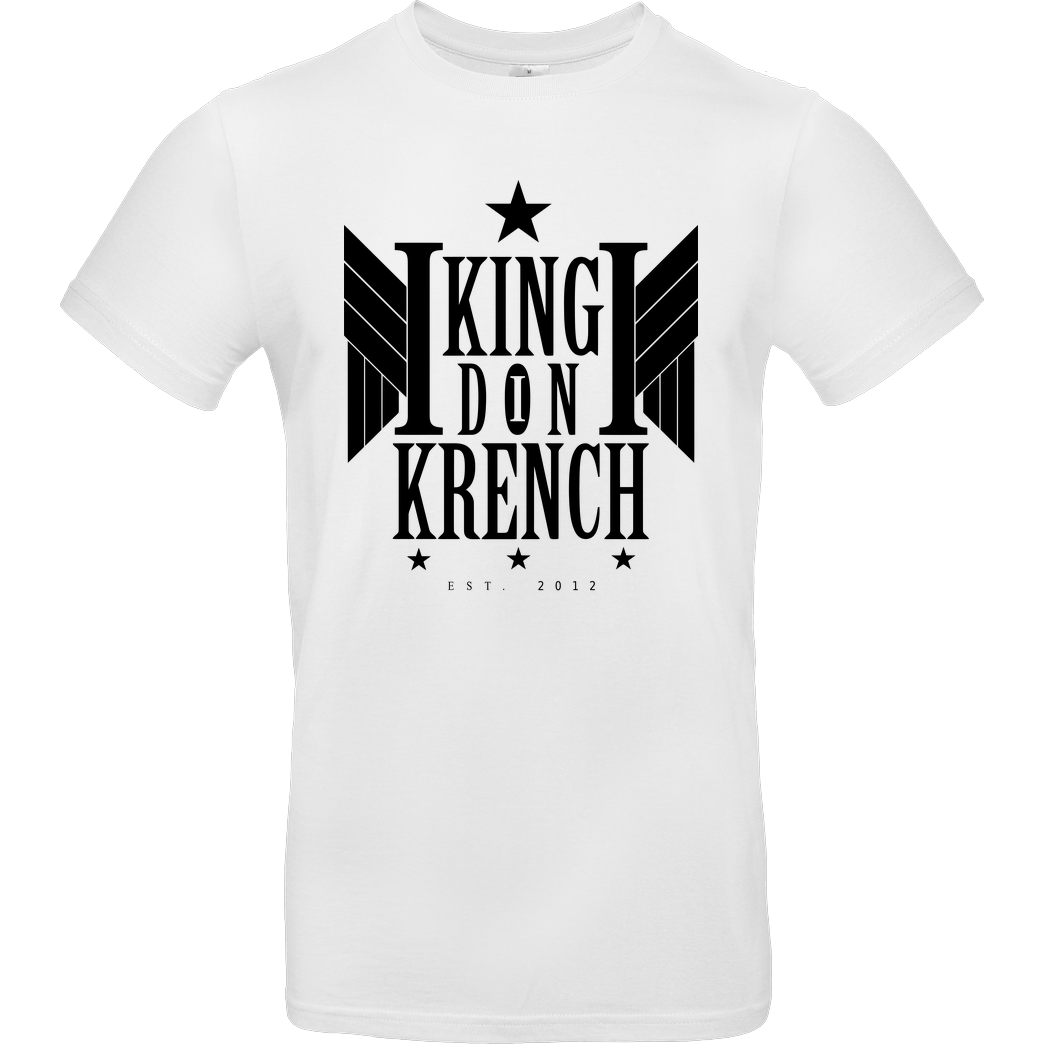 Krench Royale Krencho - Don Krench Wings T-Shirt B&C EXACT 190 -  White