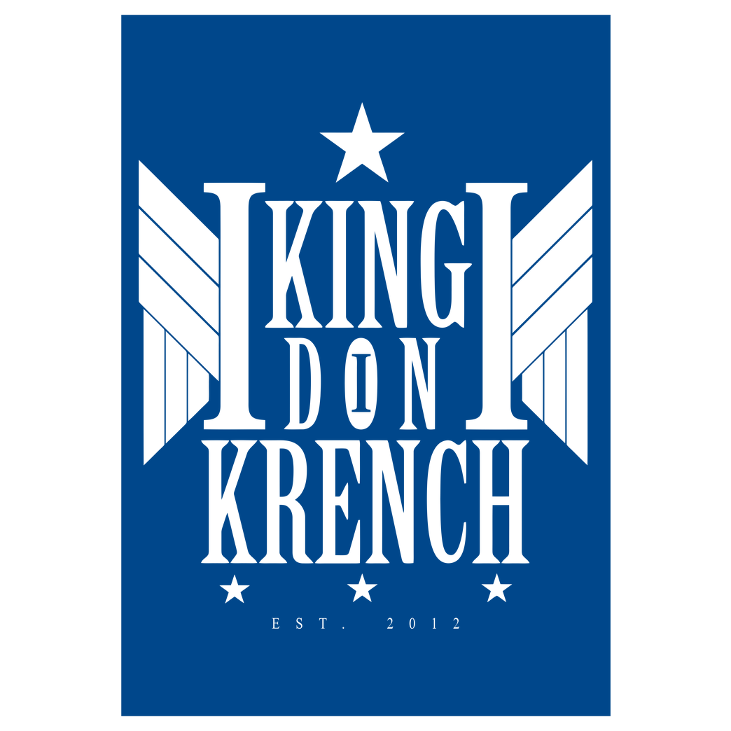 Krench Royale Krencho - Don Krench Wings Druck Art Print blue