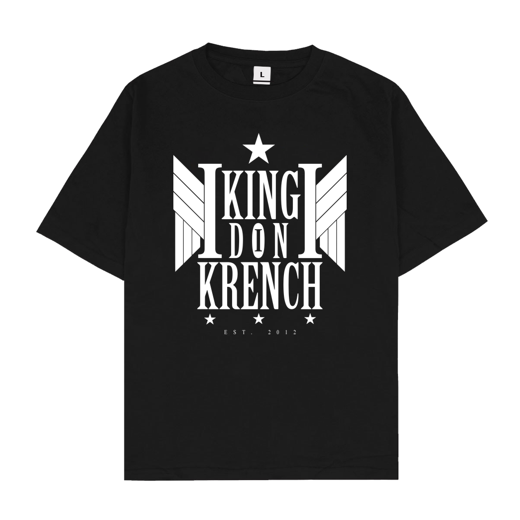 Krench Royale Krencho - Don Krench Wings T-Shirt Oversize T-Shirt - Black