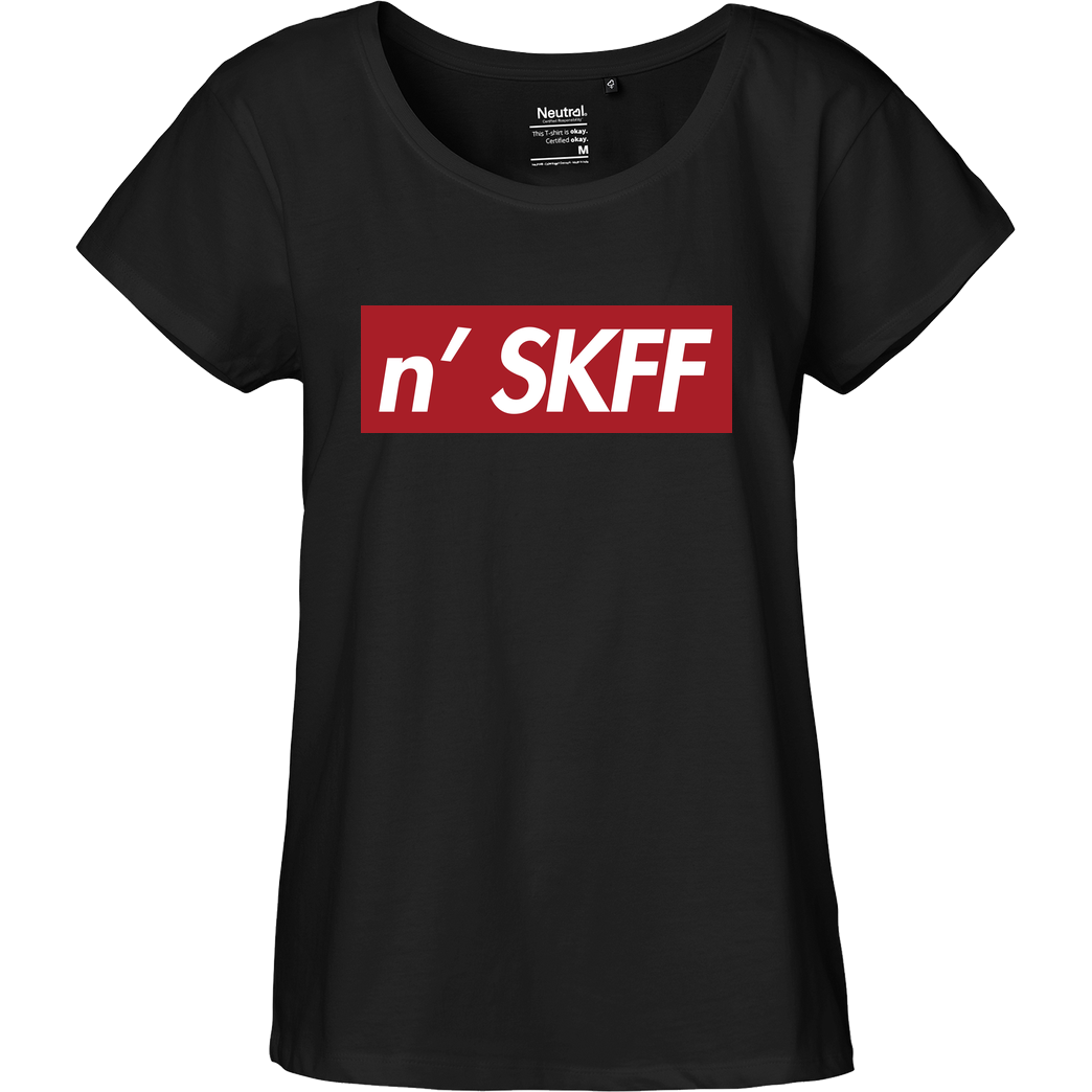 Krench Royale Krencho - NSKAFF T-Shirt Fairtrade Loose Fit Girlie - black