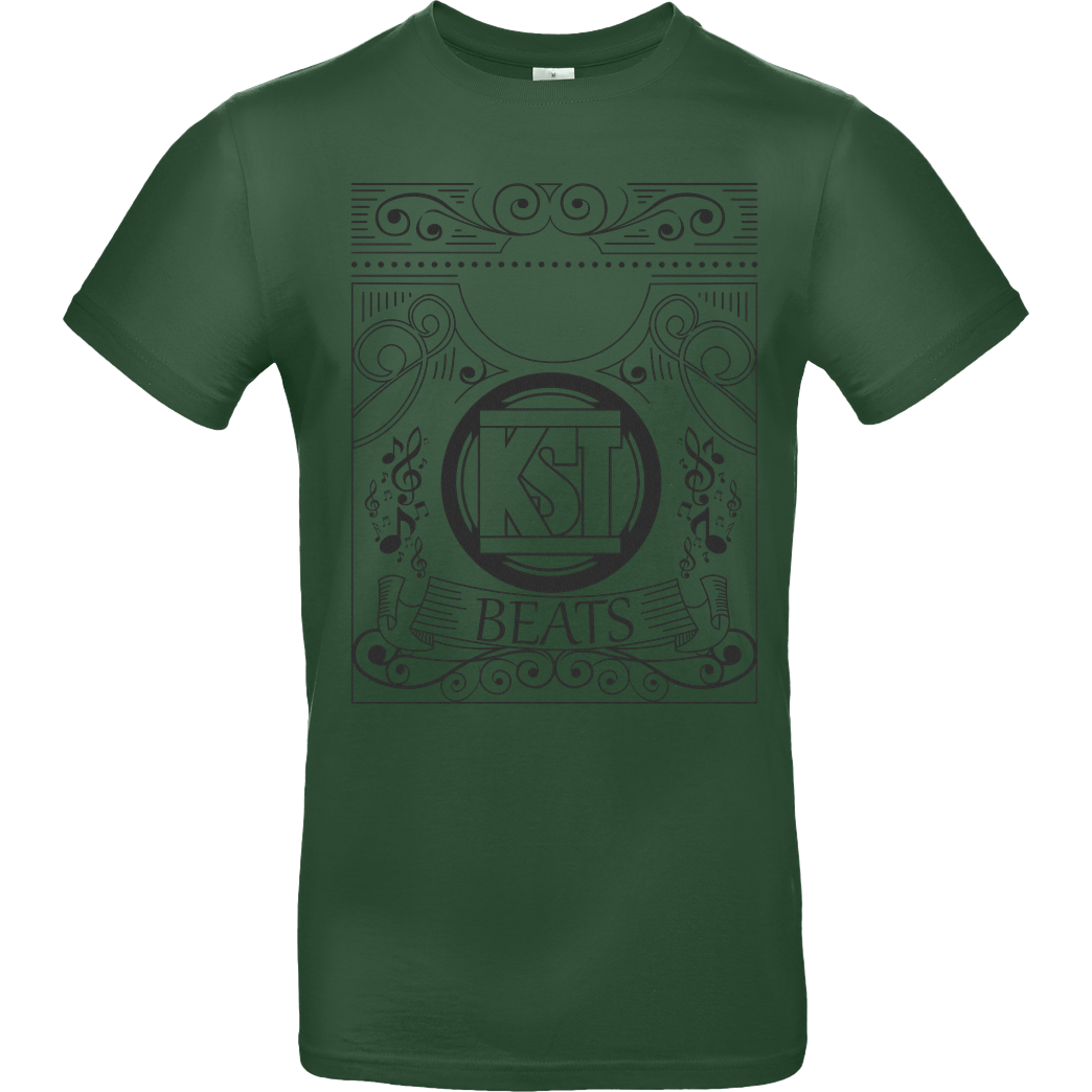 KsTBeats KsTBeats - Oldschool T-Shirt B&C EXACT 190 -  Bottle Green