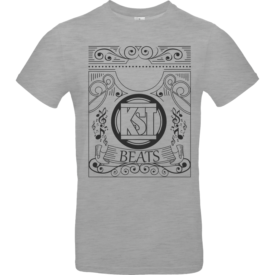 KsTBeats KsTBeats - Oldschool T-Shirt B&C EXACT 190 - heather grey