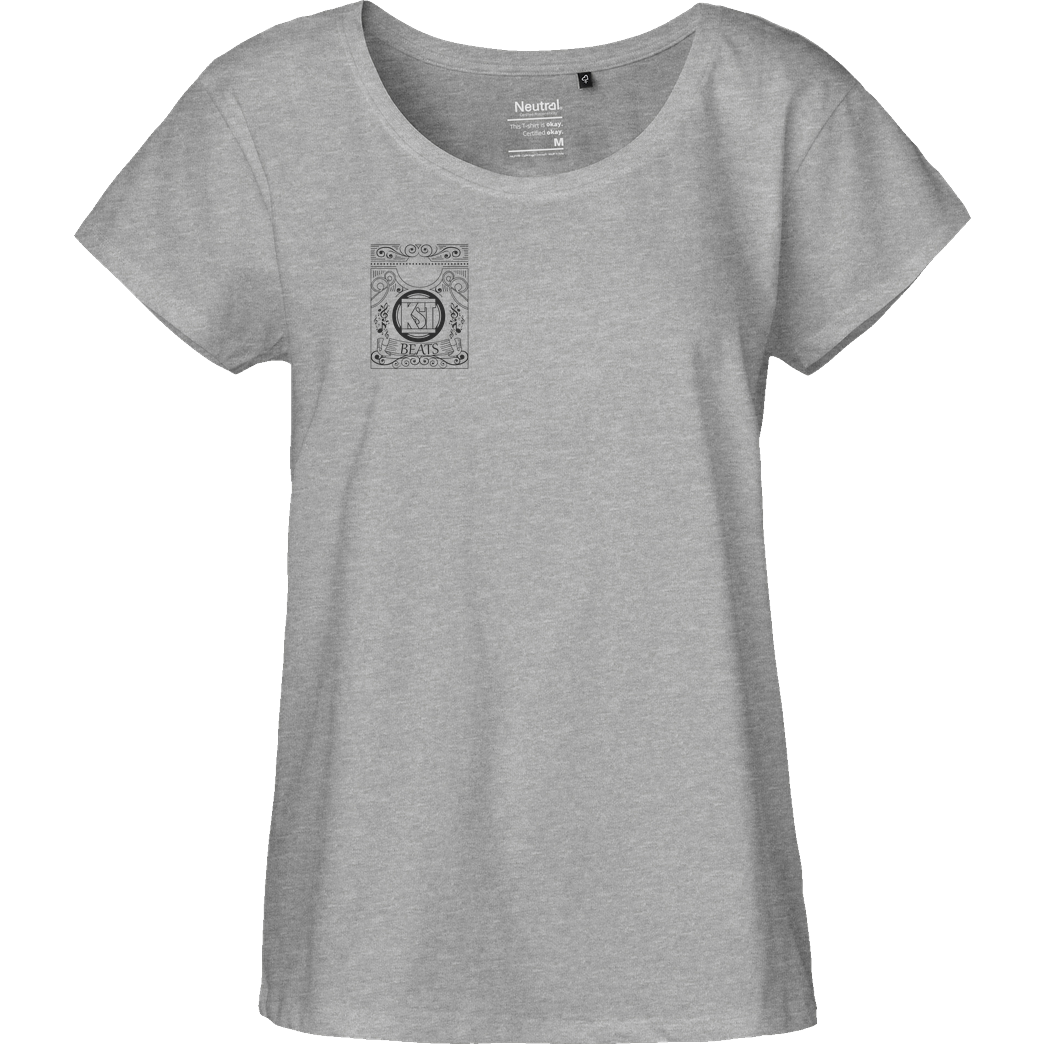 KsTBeats KsTBeats - Oldschool T-Shirt Fairtrade Loose Fit Girlie - heather grey