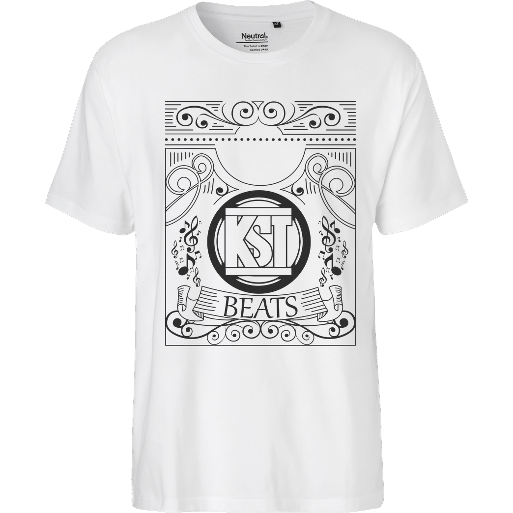 KsTBeats KsTBeats - Oldschool T-Shirt Fairtrade T-Shirt - white