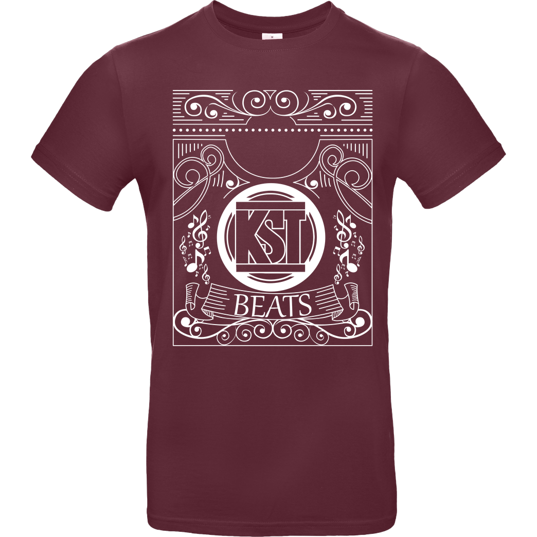KsTBeats KsTBeats - Oldschool T-Shirt B&C EXACT 190 - Burgundy