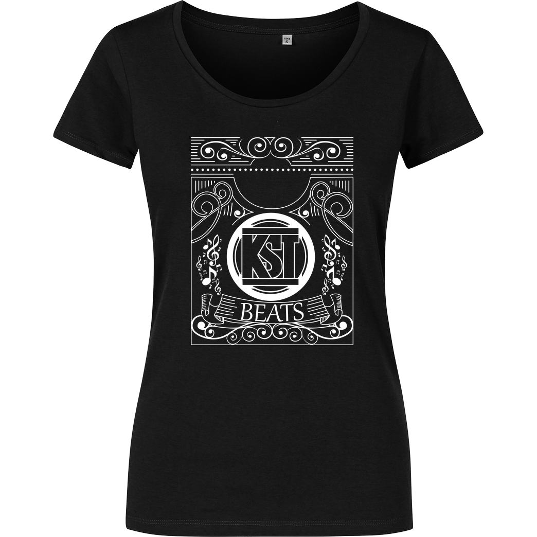KsTBeats KsTBeats - Oldschool T-Shirt Girlshirt schwarz