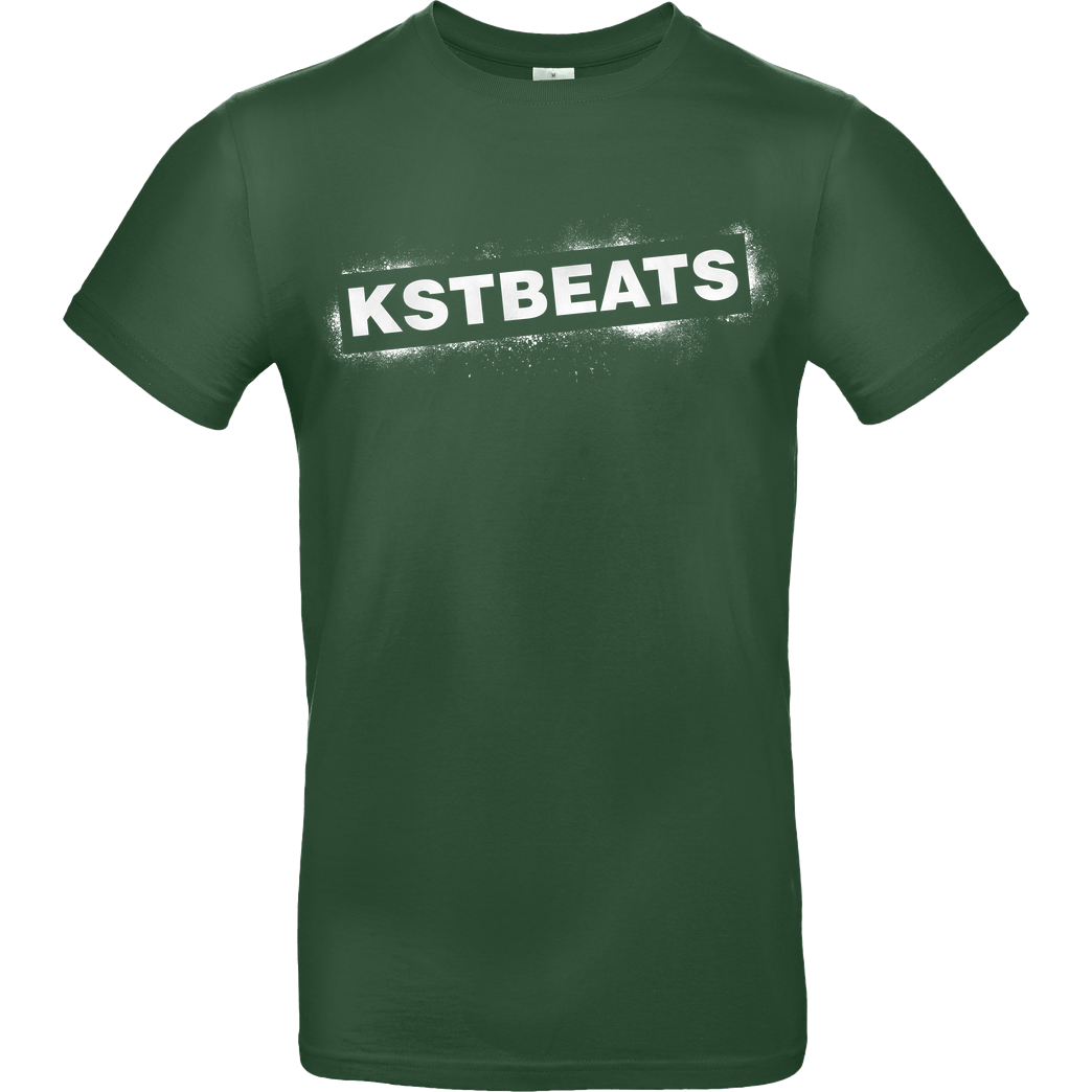 KsTBeats KsTBeats - Splatter T-Shirt B&C EXACT 190 -  Bottle Green