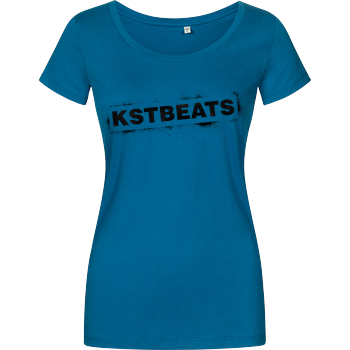 KsTBeats - Splatter Girlshirt petrol