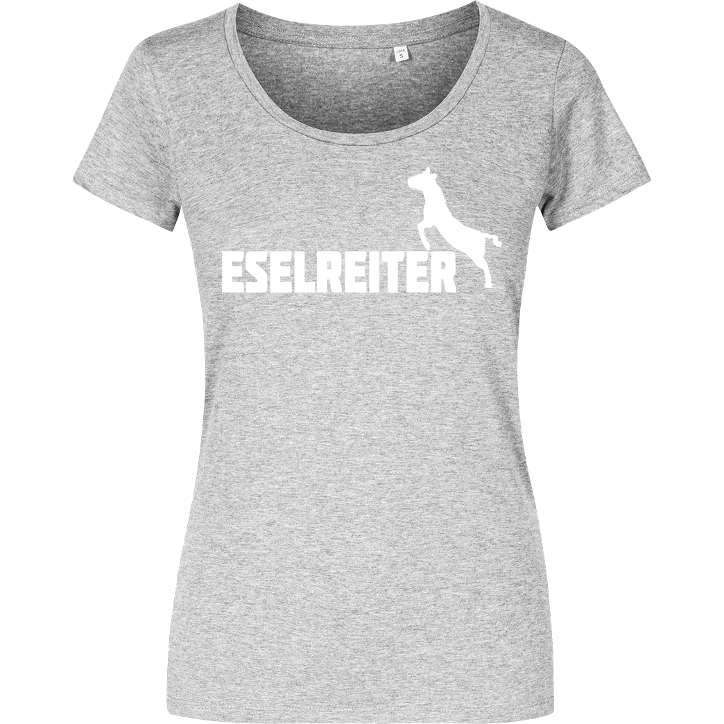 Kunga Kunga - Eselreiter T-Shirt Girlshirt heather grey