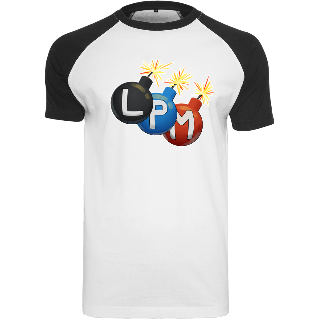 LETSPLAYmarkus LetsPlayMarkus - LPM Bomben T-Shirt Raglan Tee white