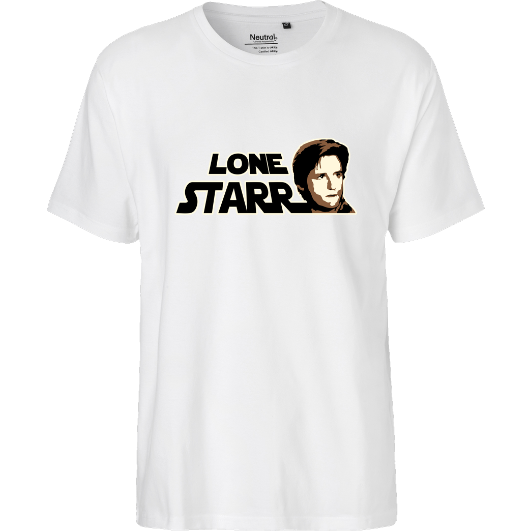 Lennart Lone Starr T-Shirt Fairtrade T-Shirt - white