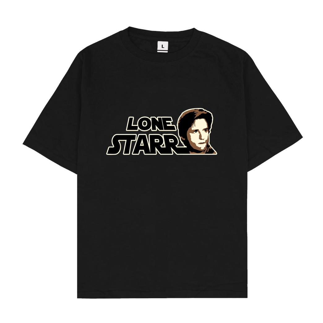 Lennart Lone Starr T-Shirt Oversize T-Shirt - Black