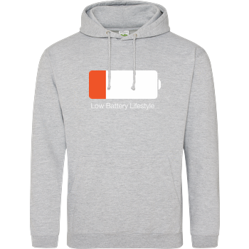 Low Battery Lifestyle JH Hoodie - Heather Grey