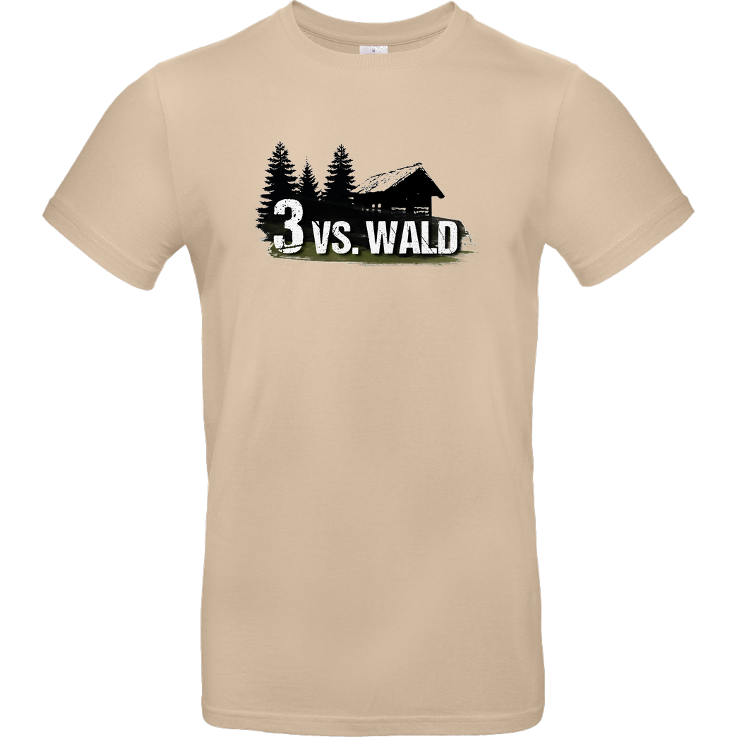 M4cM4nus M4cm4nus - 3 vs. Wald T-Shirt B&C EXACT 190 - Sand
