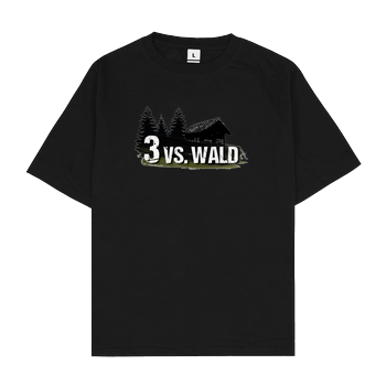 M4cm4nus - 3 vs. Wald Oversize T-Shirt - Black