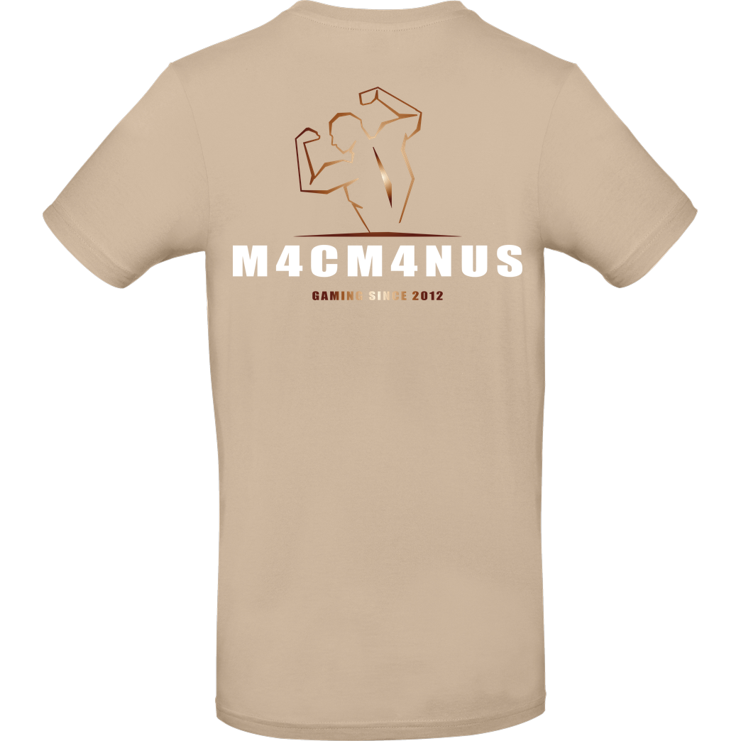 M4cM4nus M4cm4nus - Bizeps Deluxe T-Shirt B&C EXACT 190 - Sand