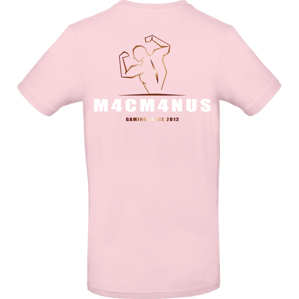 M4cM4nus M4cm4nus - Bizeps Deluxe T-Shirt B&C EXACT 190 - Light Pink