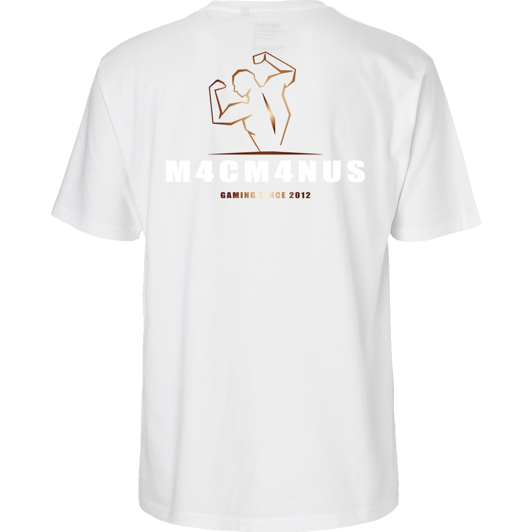 M4cM4nus M4cm4nus - Bizeps Deluxe T-Shirt Fairtrade T-Shirt - white