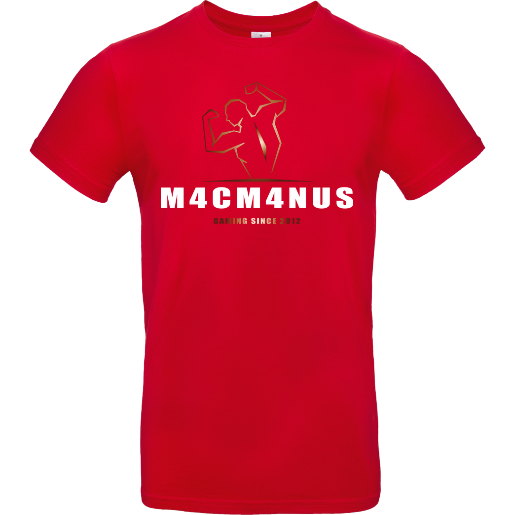 M4cM4nus M4cM4nus - Bizeps Script T-Shirt B&C EXACT 190 - Red