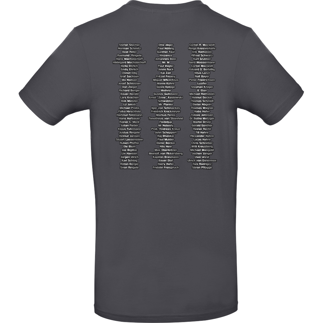 M4cM4nus M4cm4nus - In Memories T-Shirt B&C EXACT 190 - Dark Grey