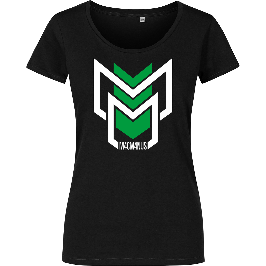 M4cM4nus M4cM4nus - MM T-Shirt Girlshirt schwarz