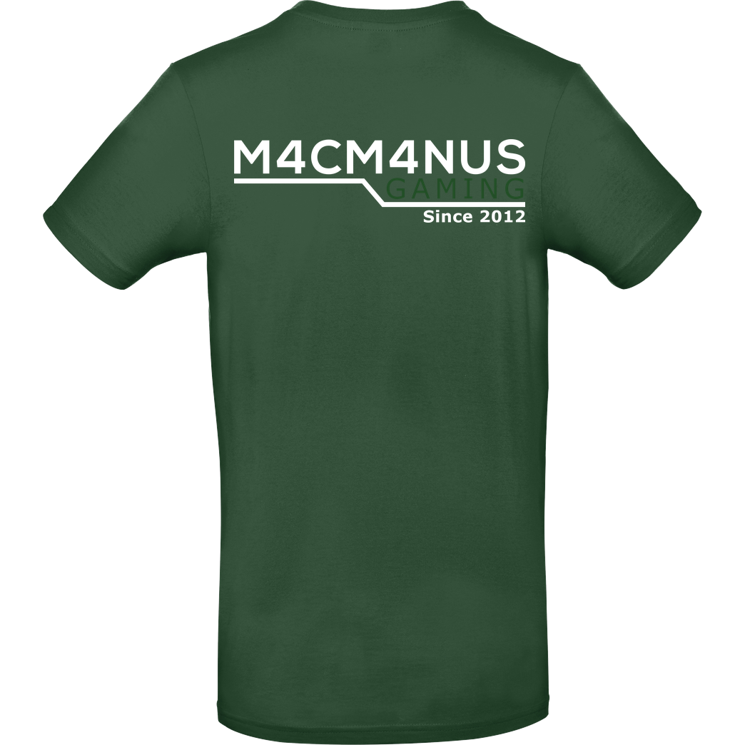 M4cM4nus M4cM4nus - Wappen und Schriftzug T-Shirt B&C EXACT 190 -  Bottle Green