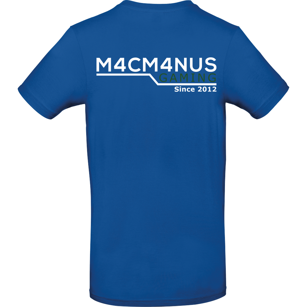 M4cM4nus M4cM4nus - Wappen und Schriftzug T-Shirt B&C EXACT 190 - Royal Blue