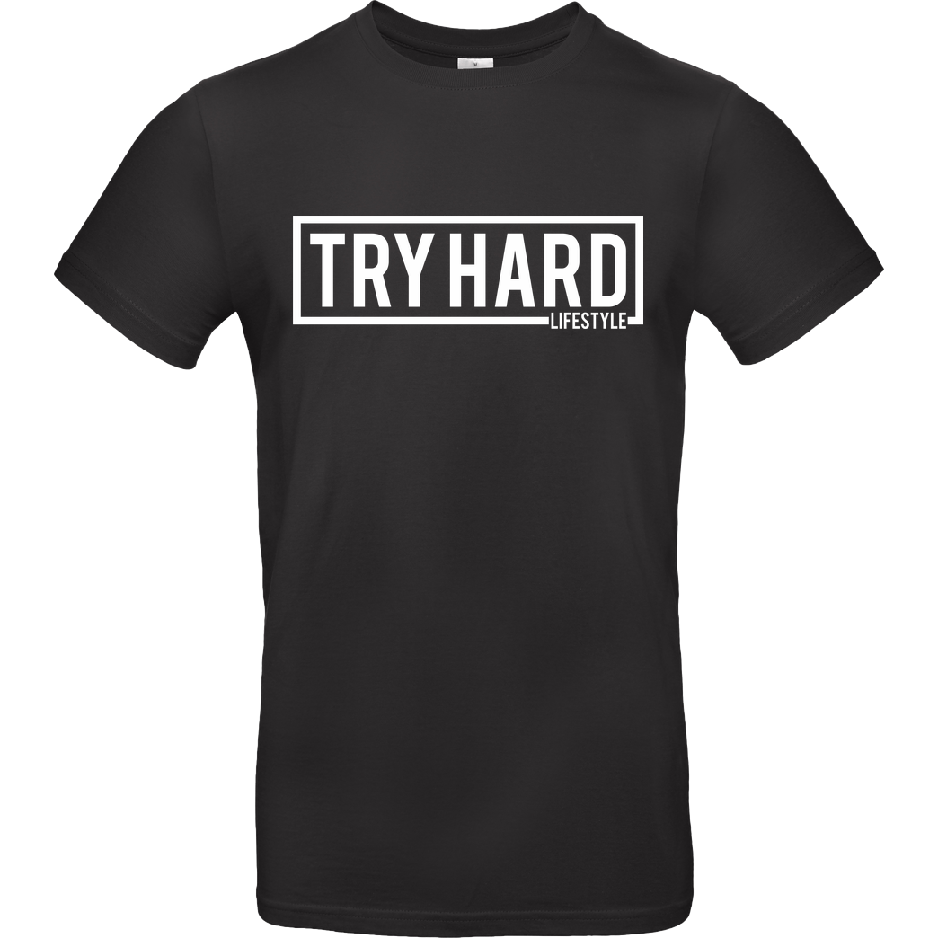 MarcelScorpion Marcel Scorpion - Try Hard Lifestyle T-Shirt B&C EXACT 190 - Black