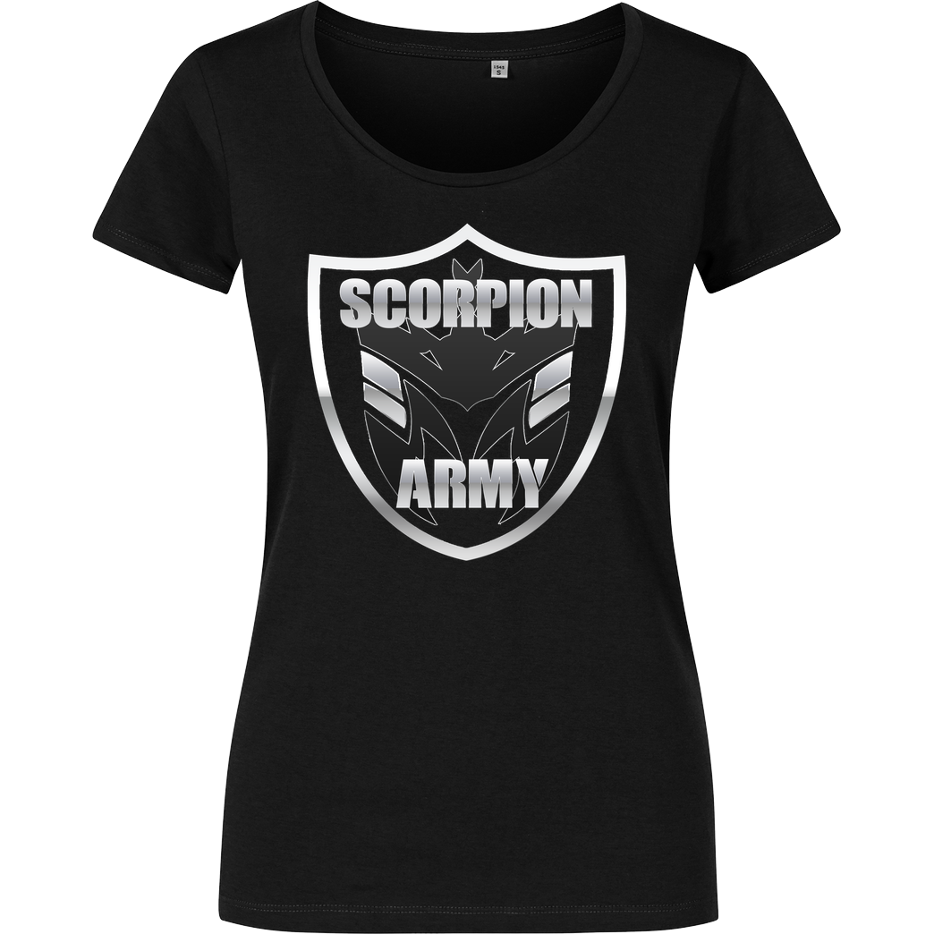 MarcelScorpion MarcelScorpion - Scorpion Army T-Shirt Girlshirt schwarz