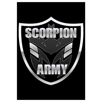 MarcelScorpion - Scorpion Army Art Print black