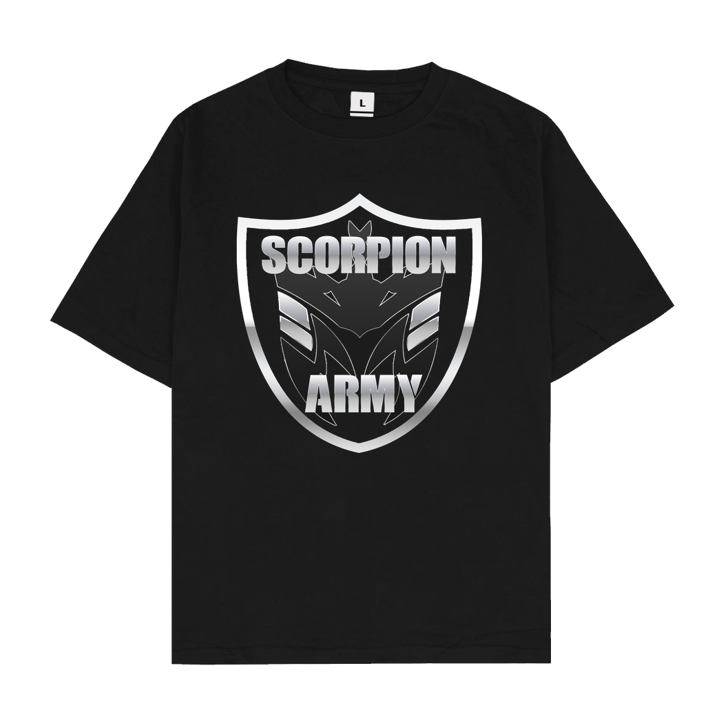 MarcelScorpion MarcelScorpion - Scorpion Army T-Shirt Oversize T-Shirt - Black